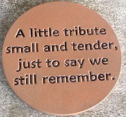 Outdoor Wall/garden Memory Plaque (want a specific colour, we can do that too)