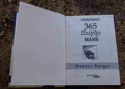 365 Beloftes vir Mans deur Hannes Burger (Hardeband)