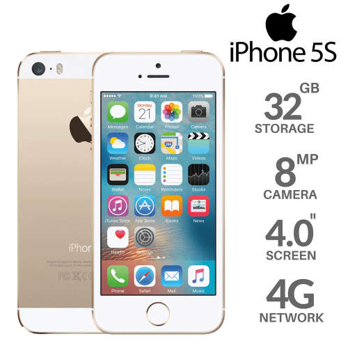 *** APPLE iPHONE 5S *** 32GB *** GOLD *** RETAIL BOX & ACCESSORIES *** EXCELLENT CONDITION ***