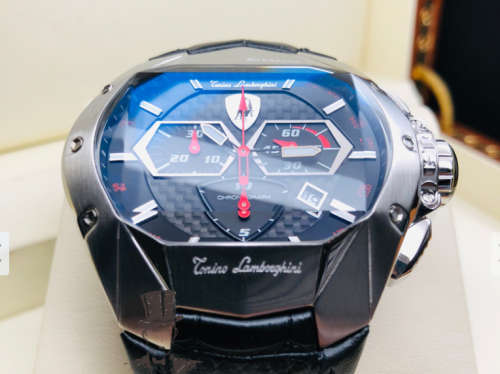 * RETAIL R24 999.00 * TONIO LAMBORGHINI GT 2 * LATEST MODEL * CHRONOGRAPH 100% GENUINE + BRAND NEW *
