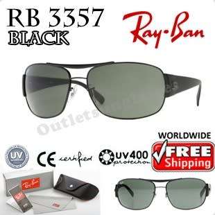 # RAY-BAN RB3357 AVIATOR 63MM SUNGLASSES # DEMO # BRAND NEW ORIGINAL RAY-BAN POUCH & CLOTH #