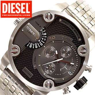 * DIESEL MEN'S LITTLE BIG DADDY * DZ7259 * STAINLESS STEEL STEEL BAND * NEW BOX & GOODIES *