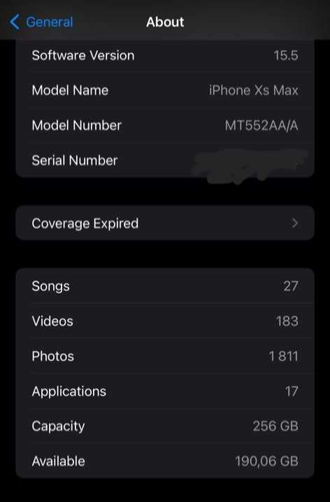 iPhone XS Max 256GB