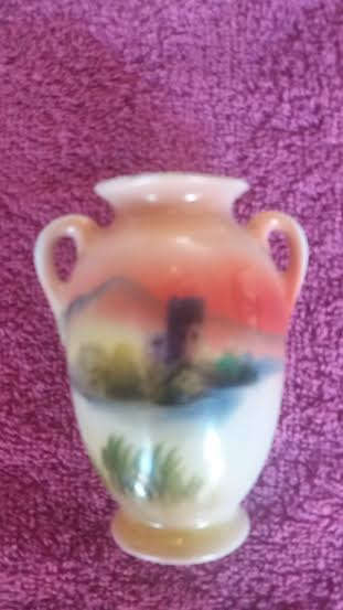" NORITAKE" COLORFUL MINIATURE URN.