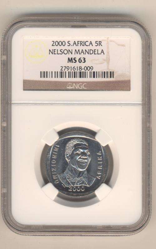 2000 SMILEY  Mandela  R5  NGC  Graded "MS63"