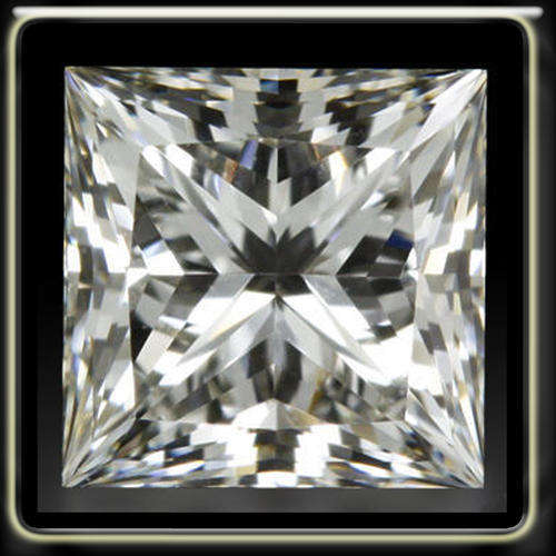 1.89ct WHITE RUSSIAN SIMULATED DIAMOND PRINCESS CUT, VVS..