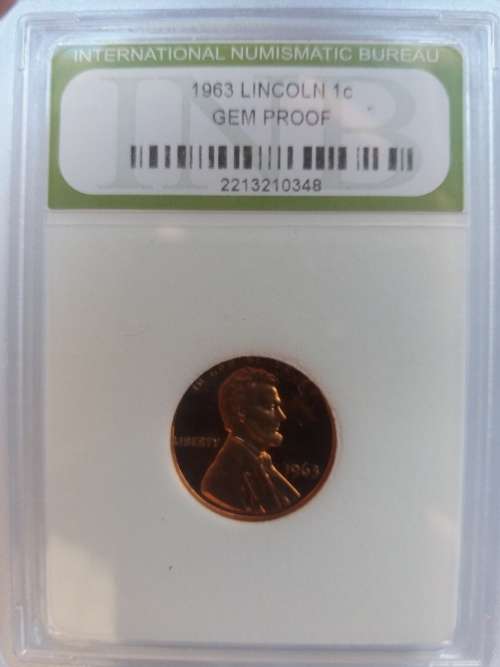 " NEW STOCK " USA 1963 PRESIDENT LINCON 1c "GEM PROOF"