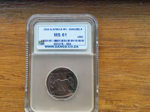 2000 SMILEY  Mandela  R5 SANGS  Graded "MS61"