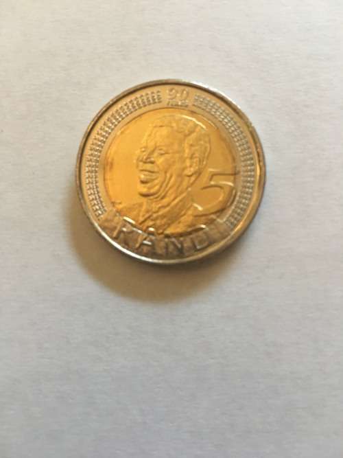 2008  Mandela  90th BIRTHDAY R5  UNCIRCULATED.