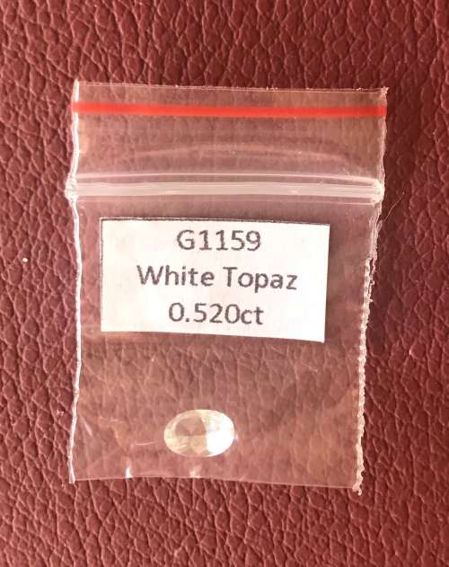 DIAMOND WHITE TOPAZ, 5 x 0.520ct  BRILLIANT MATCHING OVALS..