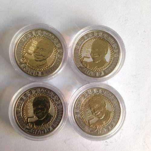 3 ONLY x 2018 MANDELA CENTINARY UNCIRCULATED R5 COINS. BID PER COIN TO TAKE ALL 3.