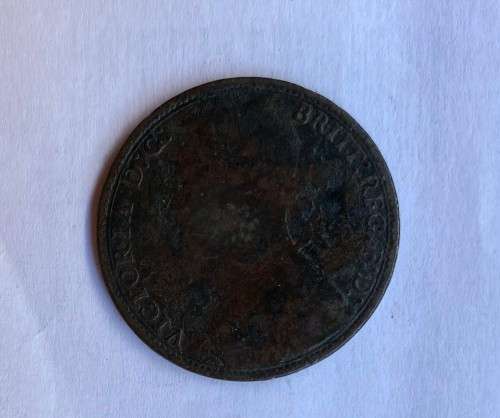 1877 GREAT BRITAIN 1d PENNY. LEGIBLE CONDITION.