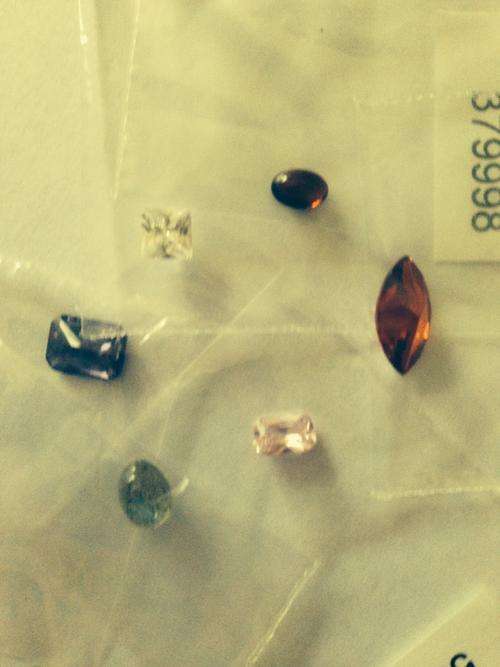 "CLEARANCE SALE"  6 x Mixed CZ's Amethyst,Garnet,Ruby,Topaz etc. ONE bid for all
