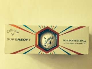"CALLAWAY"  3 x Brand New Supersoft Hex Aerodynamics Golf Balls. ! bid all 3.