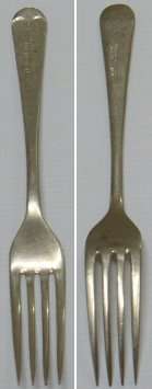 Nickle Silver Fork fron the Victoria Hotel Bloemfontein