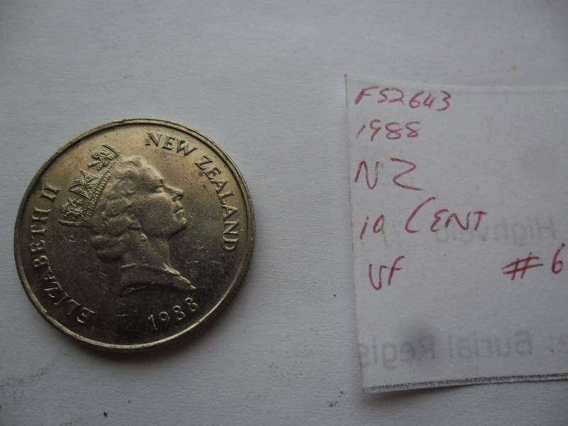 NEW ZAELAND.1988 10 Cents. VF.