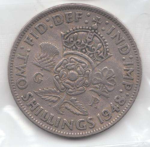 # COLLECTORS # 1948  GB FLORIN 2s.