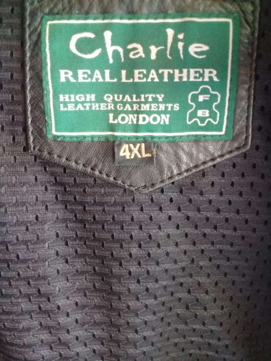 Motorcycle leather jacket by Charlie London UK