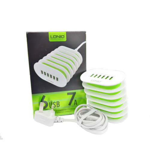 LDNIO 6-USB Port Super Fast Multi Charger 7Amp