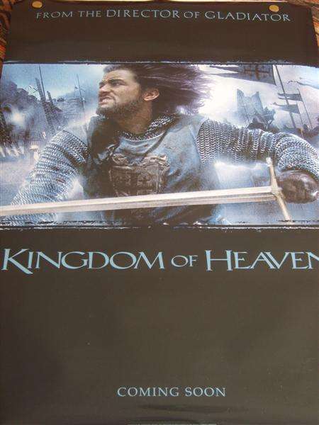 ORIGINAL CINEMA MOVIE POSTER "KINGDOM OF HEAVEN"