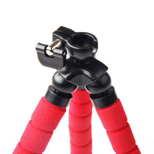 Mini Flexible Octopus Tripod Bracket Holder Mount for Cell Phone Camera Phone - Black Only