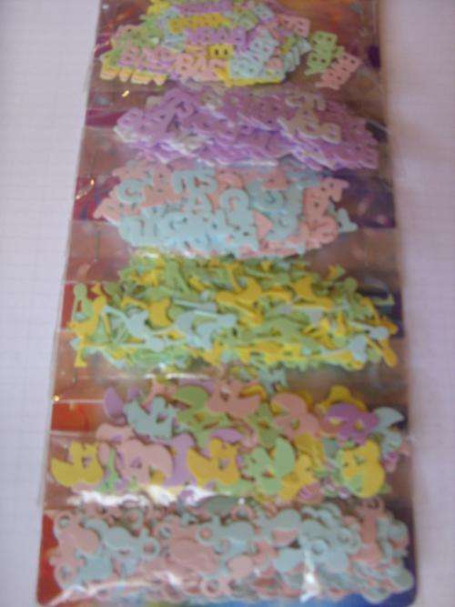 Babyshower Confetti / Table or Floor Decorations - Pack of 6