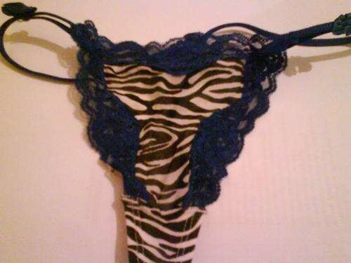 G-string thong - Zebra Print  14-16