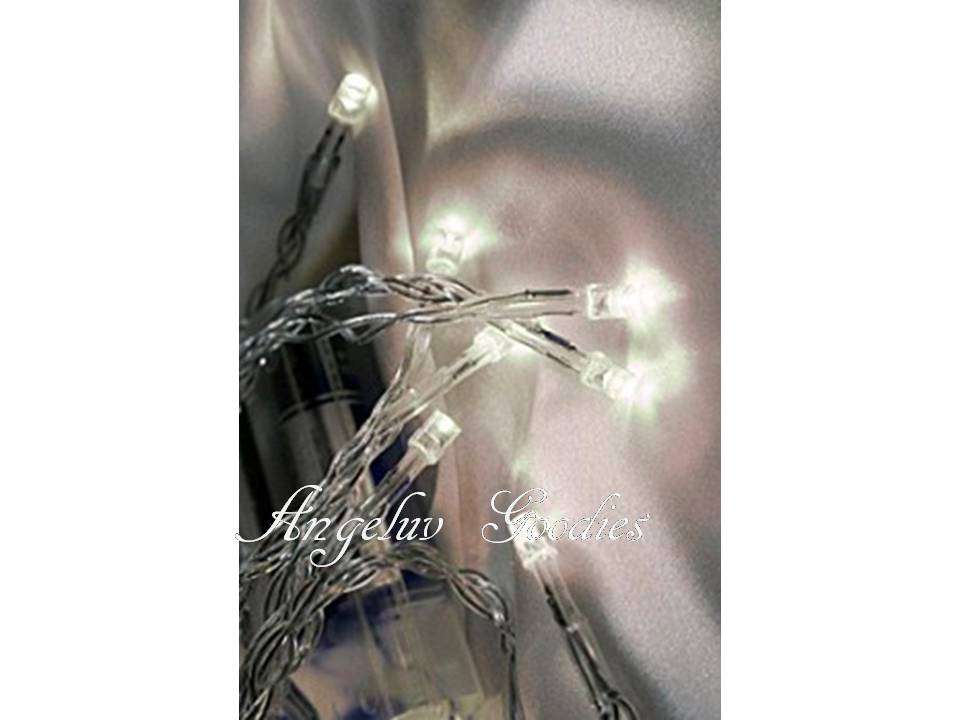 Battery Operated LED Fairy Lights 2m - White