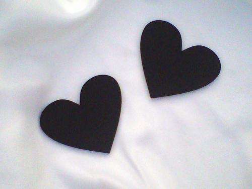 Wedding decoration / favours = Heart Chalkboards