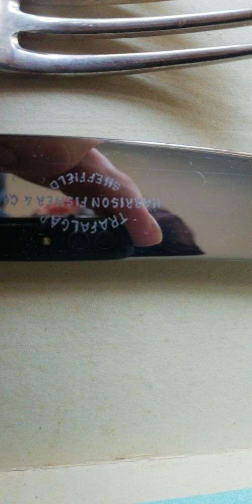 A vintage cutlery set as good as new in original boxes