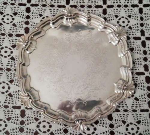 A wonderful old silver plated breakfast tea tray
