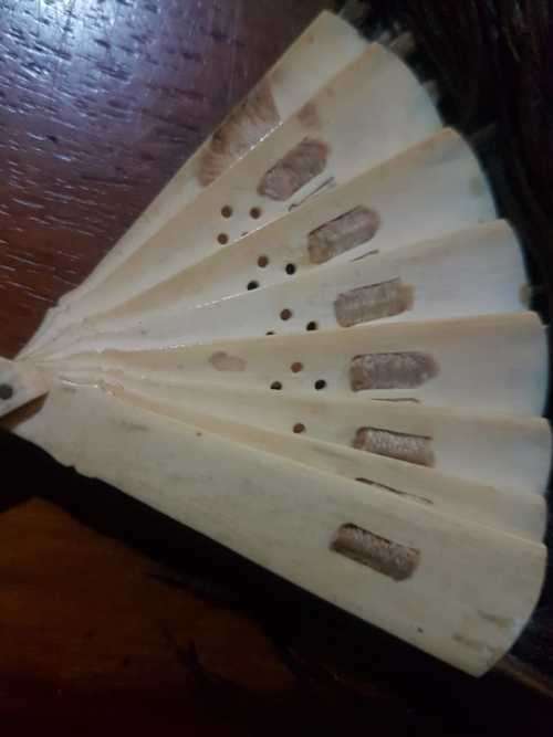 A stunning art Deco Era ostrich and ivory feather fan