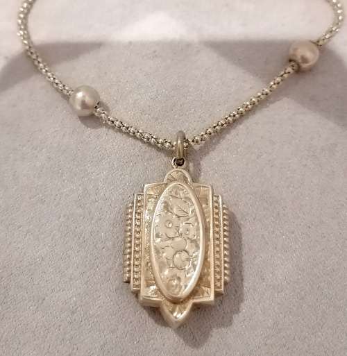 A stunning victorian locket on chain