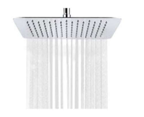 Slimline rain shower head 10`
