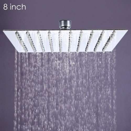 Slimline rain shower head 8"