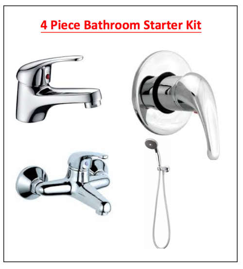 4 Piece Bathroom starter set