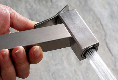 Modern Square Handheld Bidet Toilet Water Spray Kits Hand Sprayer