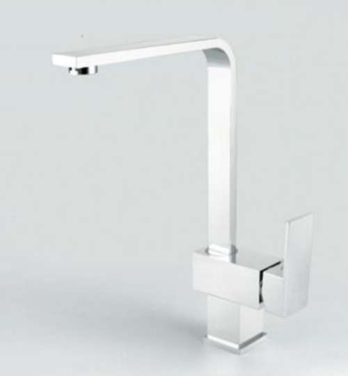 Square design kitchen sink mixer