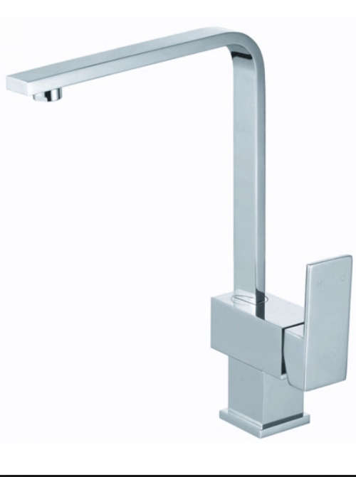 Square design kitchen sink mixer