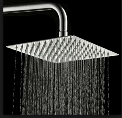 Slimline rain shower head 8"