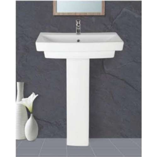 Modern Square Basin and Pedestal
