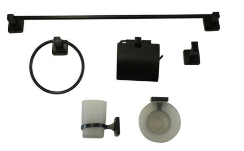 Exel Black 6 Piece Accessory Set