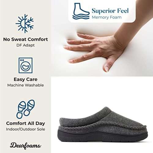 Dearfoams Memory Foam Slippers