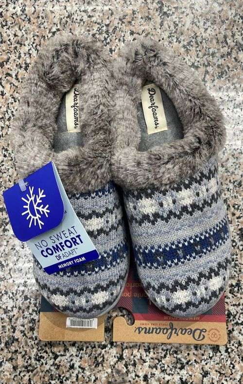 Dearfoams Memory Foam Slippers