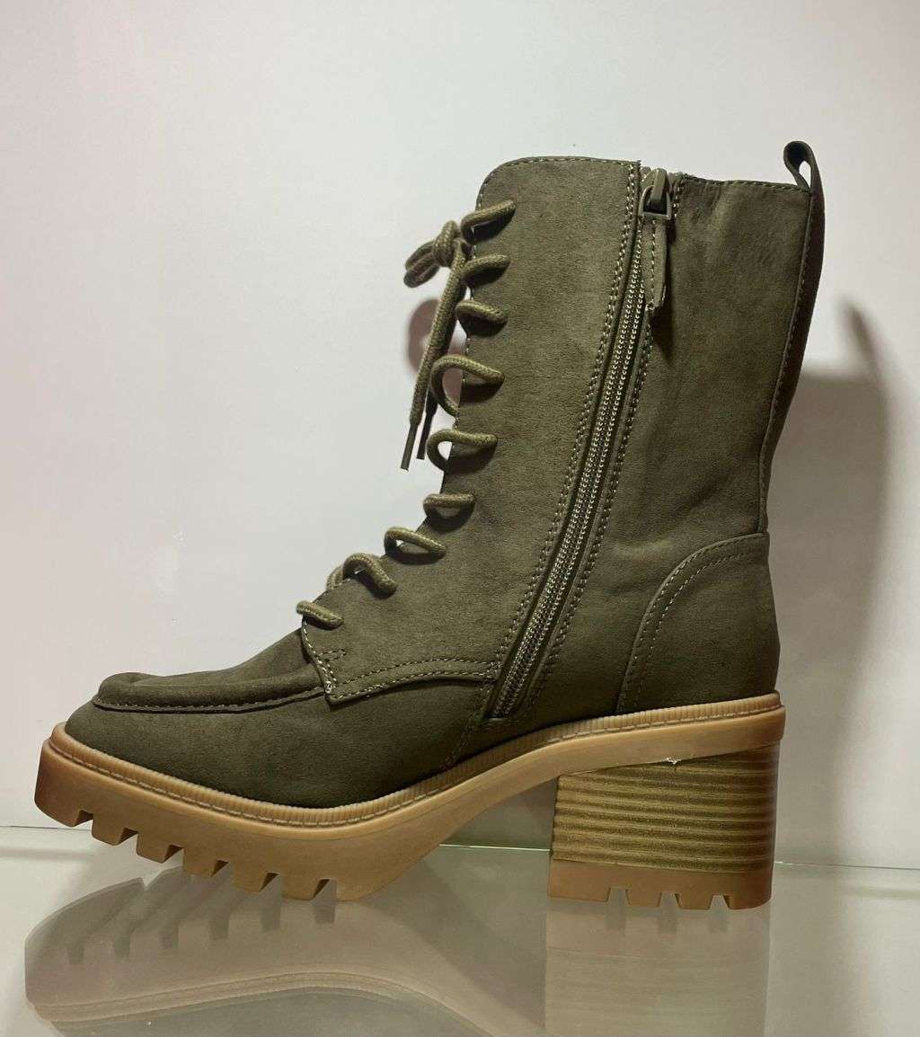 Falls Creek Olive Boot Size 8