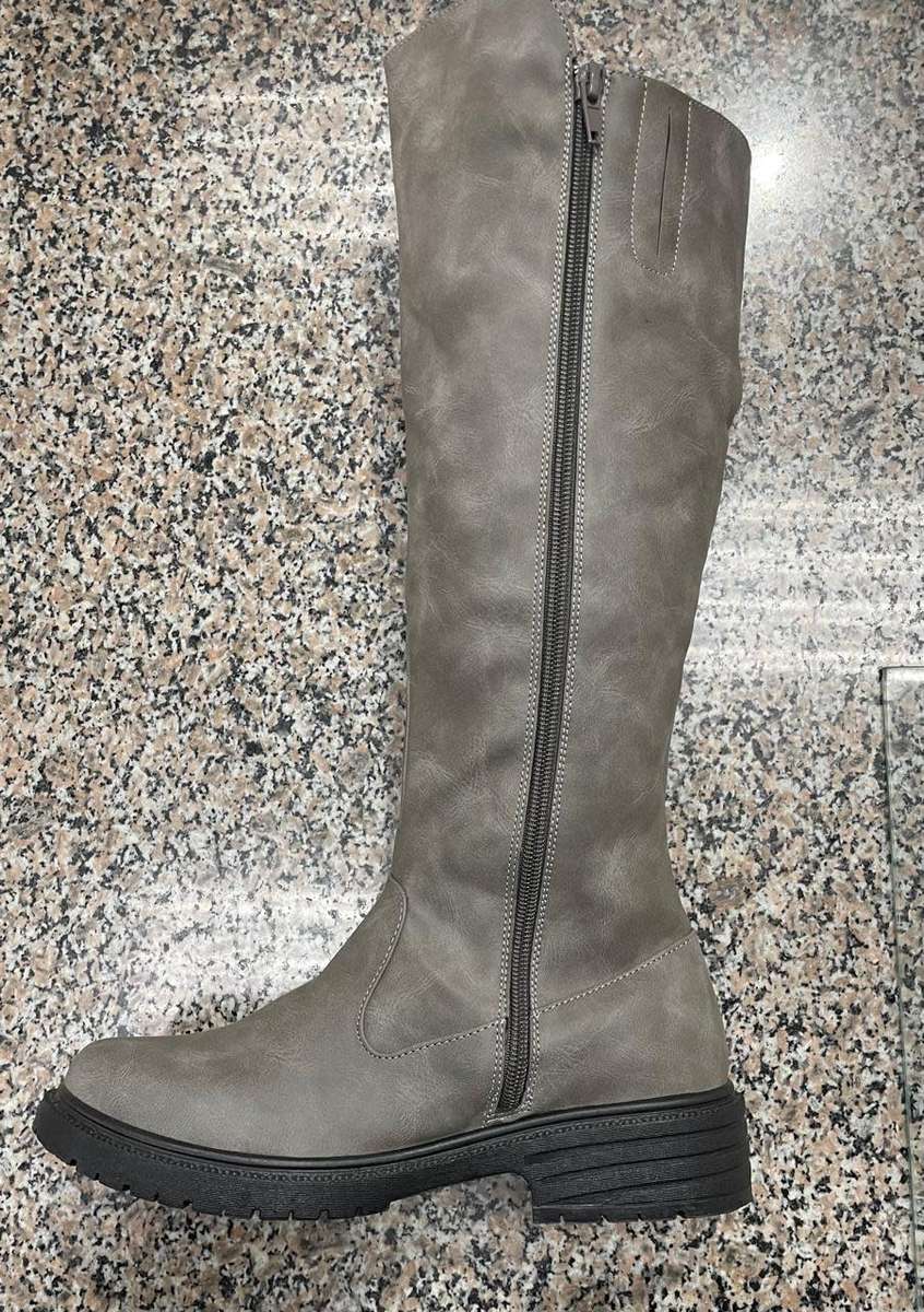 Olivia Miller Zip Boot Grey