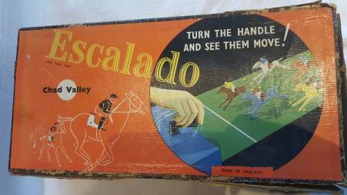 WOW!! Chad Valley Escalado Vintage Horse Racing Game RARE!!