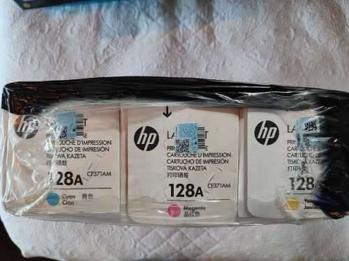 HP 128A Original Toner Cartridge Colour 3-Pack 128A New Sealed **R4000 Retail**