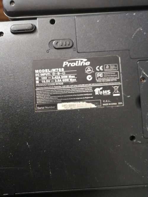 2x Proline laptops bundle - not tested! (read description)
