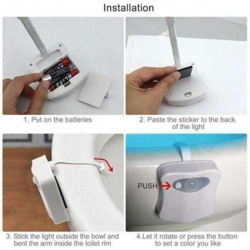 Motion Activated Toilet Nightlight